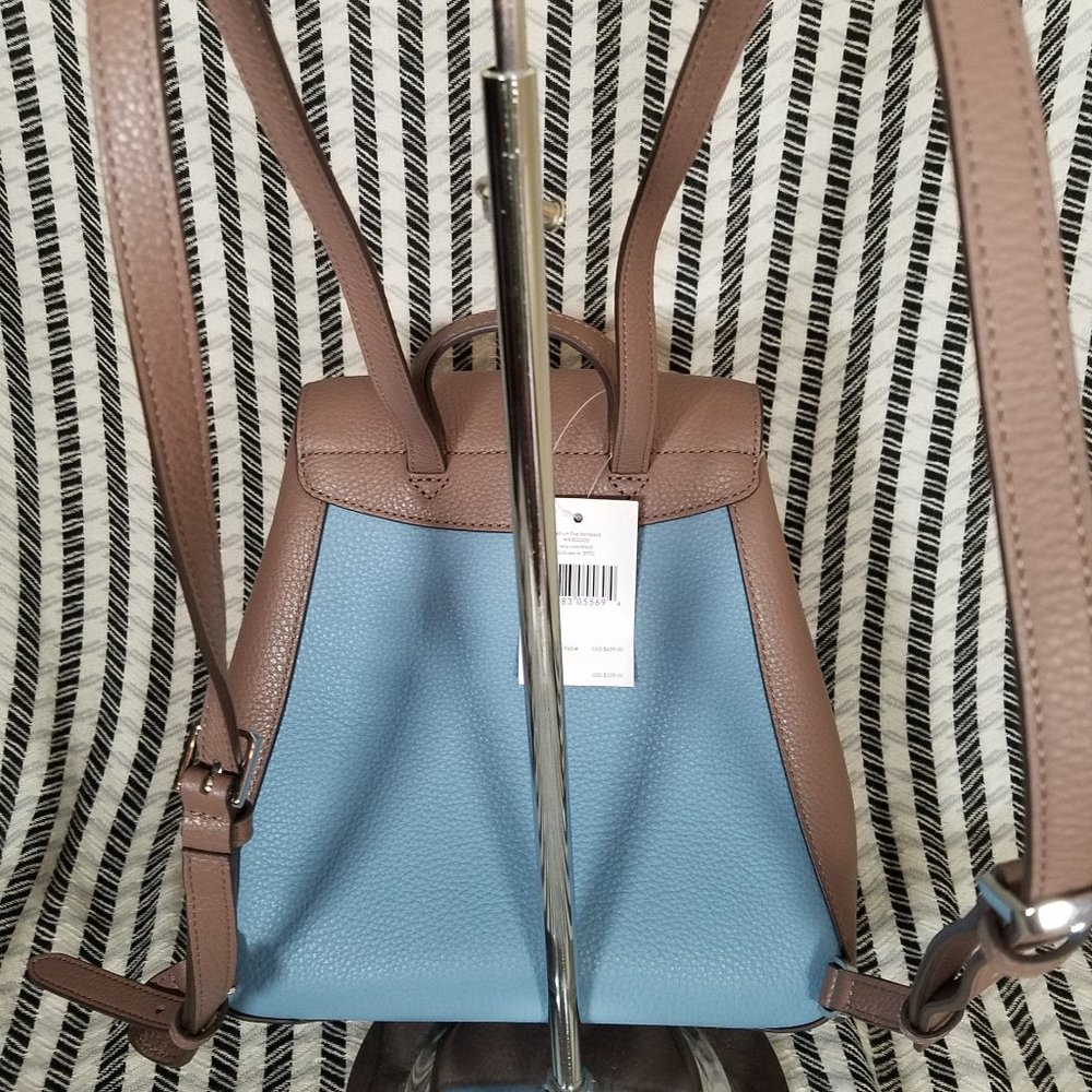 kate Spade Leila Medium Blue Backpack Colorblock - Picture 8 of 13